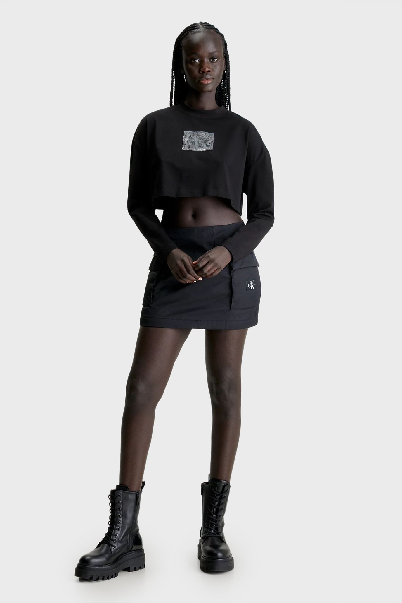 Лонгслив SEQUIN LONG SLEEVE SHORT TOP 4