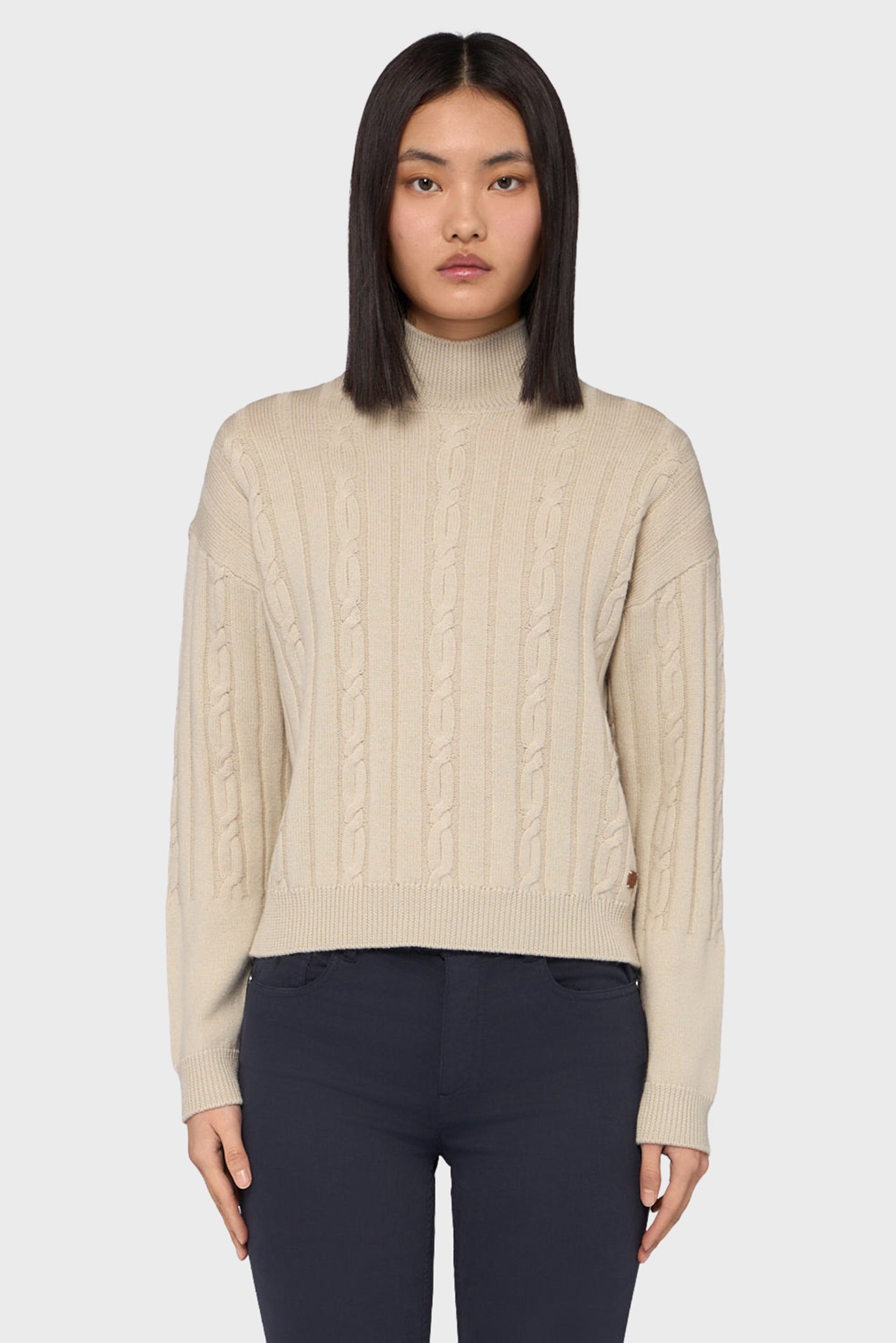 Свитер WK623K13 SLIM FIT CABLES SWATER - WOOL 1