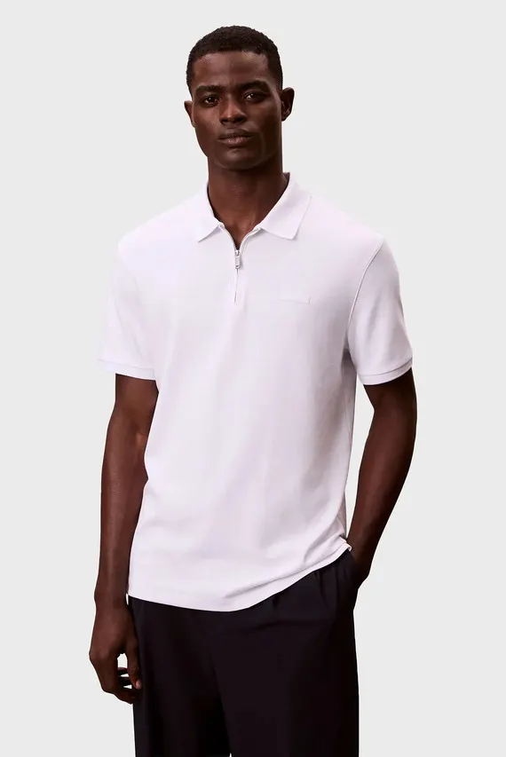 Поло SS SLIM SUPIMA ZIP POLO Calvin Klein