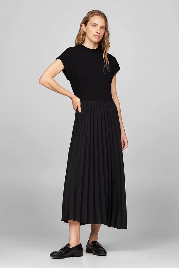 Платье 5X2 RIB MK-NK PLEAT MIDI DRS SS Tommy Hilfiger
