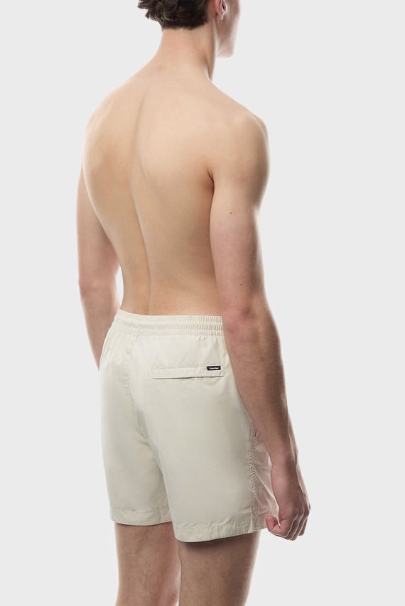 Мужские светло-серые плавательные шорты MEDIUM DRAWSTRING