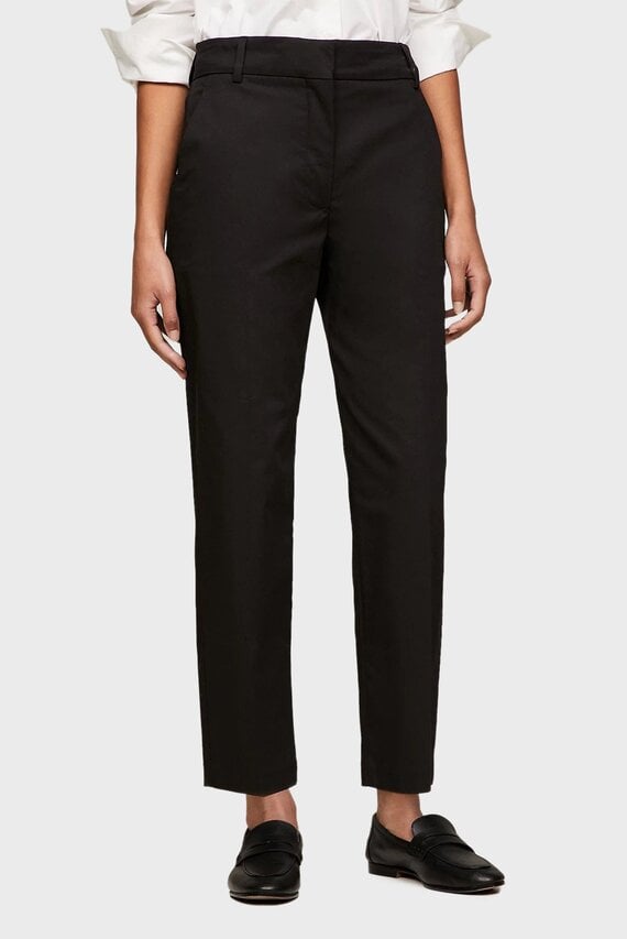 Женские черные брюки SLIM STRAIGHT CO CHINO