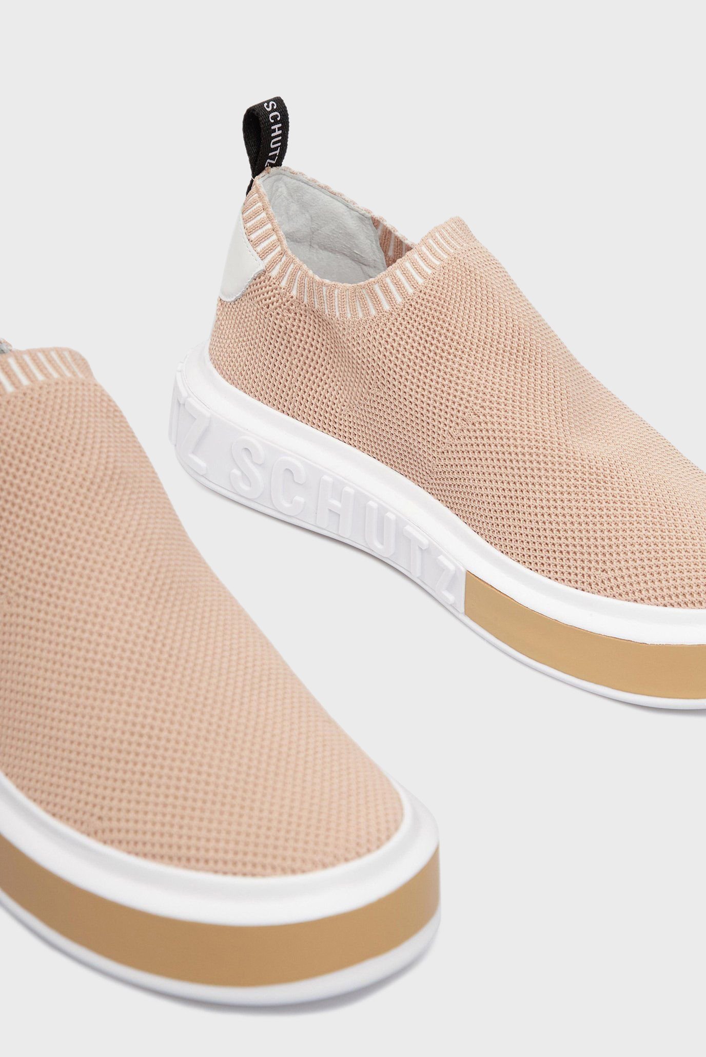 Женские бежевые слипоны 2