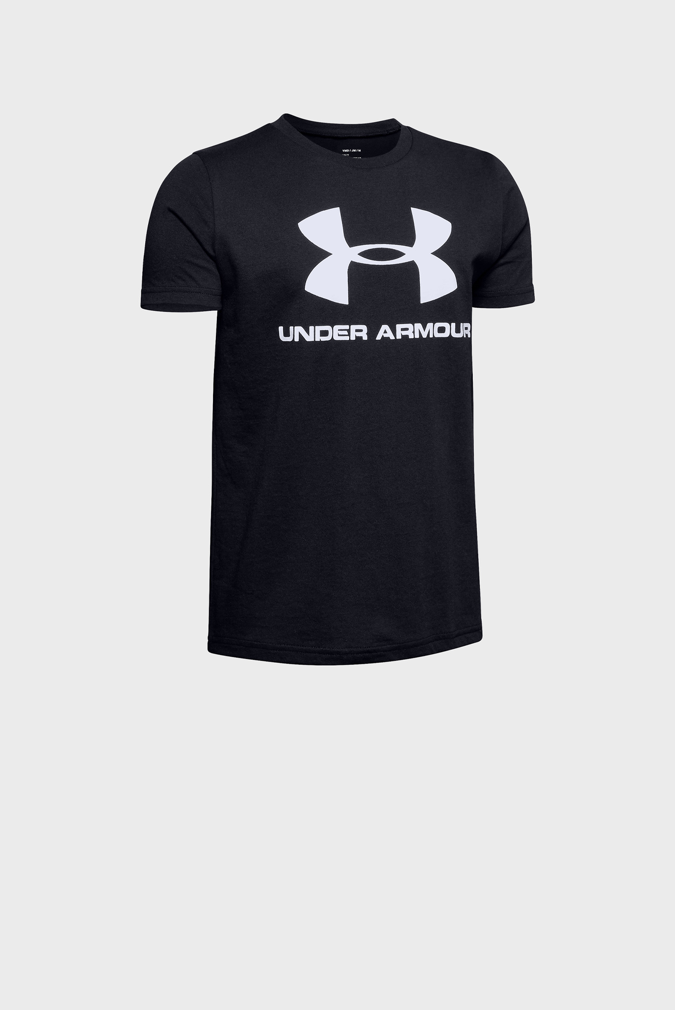 Детская черная футболка Sportstyle Logo SS 3