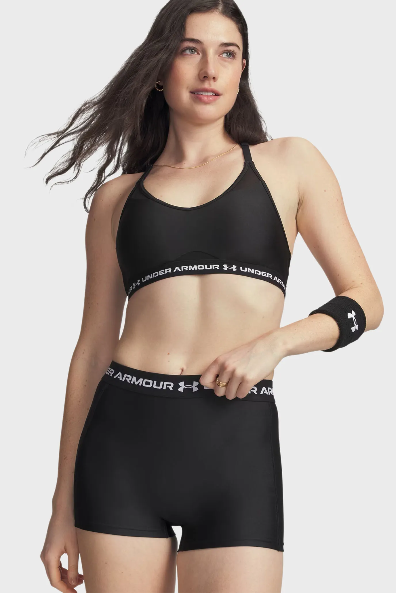 Топ UA Crossback Low Bra-BLK 1