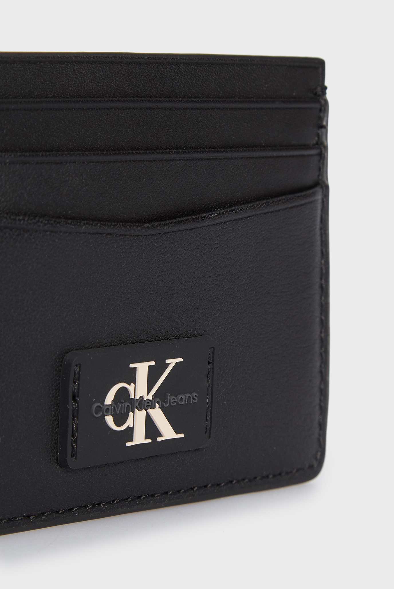 Мужской черный кожаный кардхолдер TAGGED CARDCASE 2