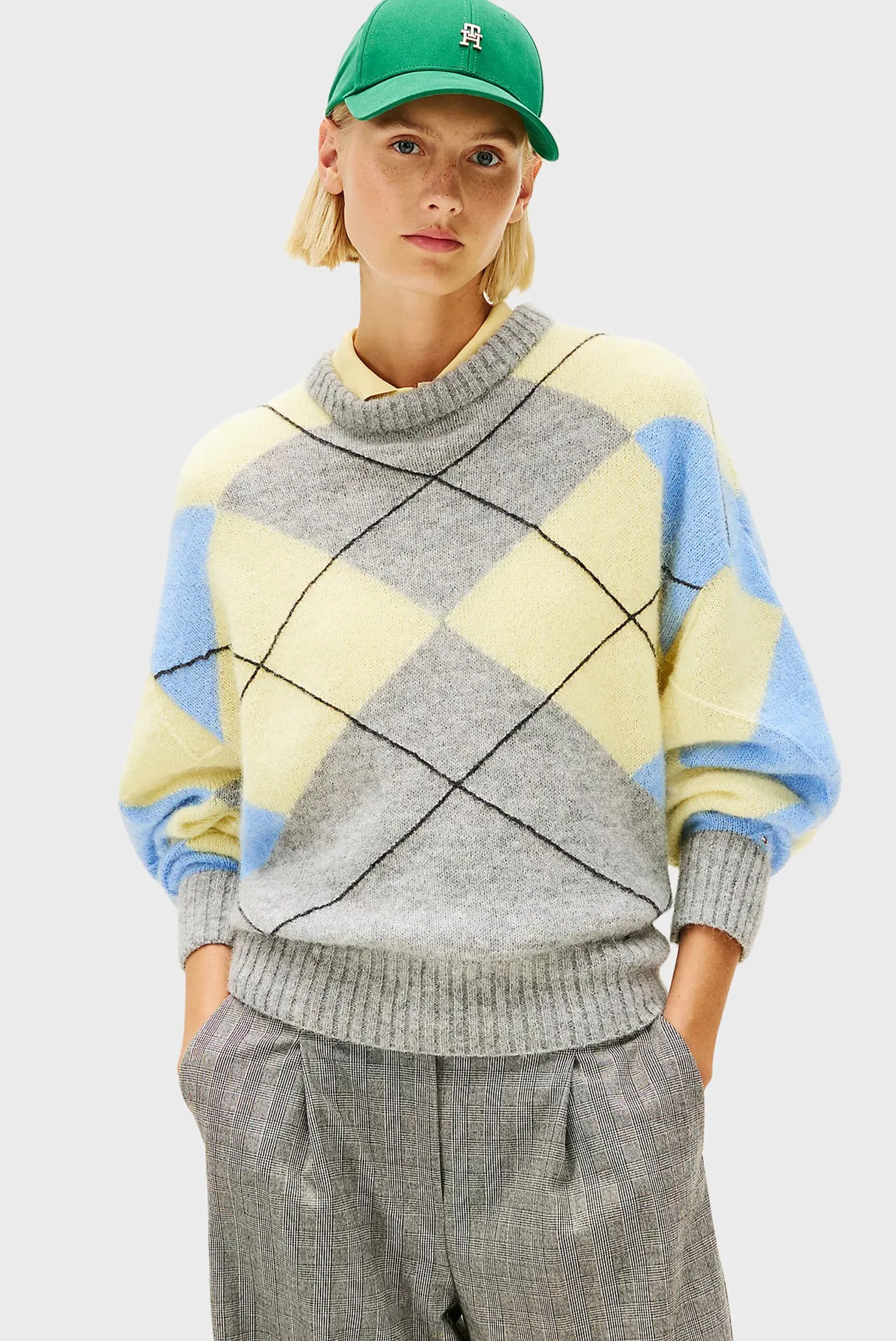 Свитер ALPACA BLEND ARGYLE C-NK LS SWT 1