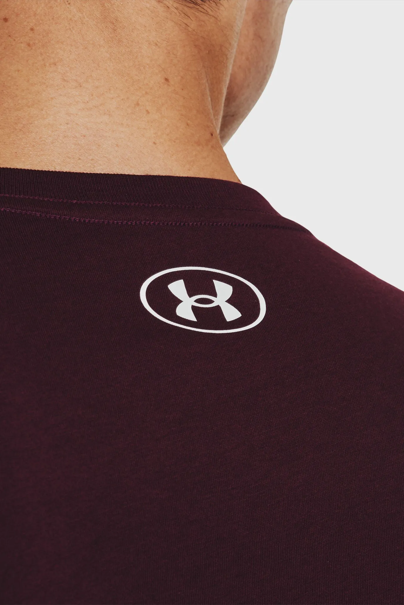 Мужская бордовая футболка UA SPORTSTYLE LOGO SS 4
