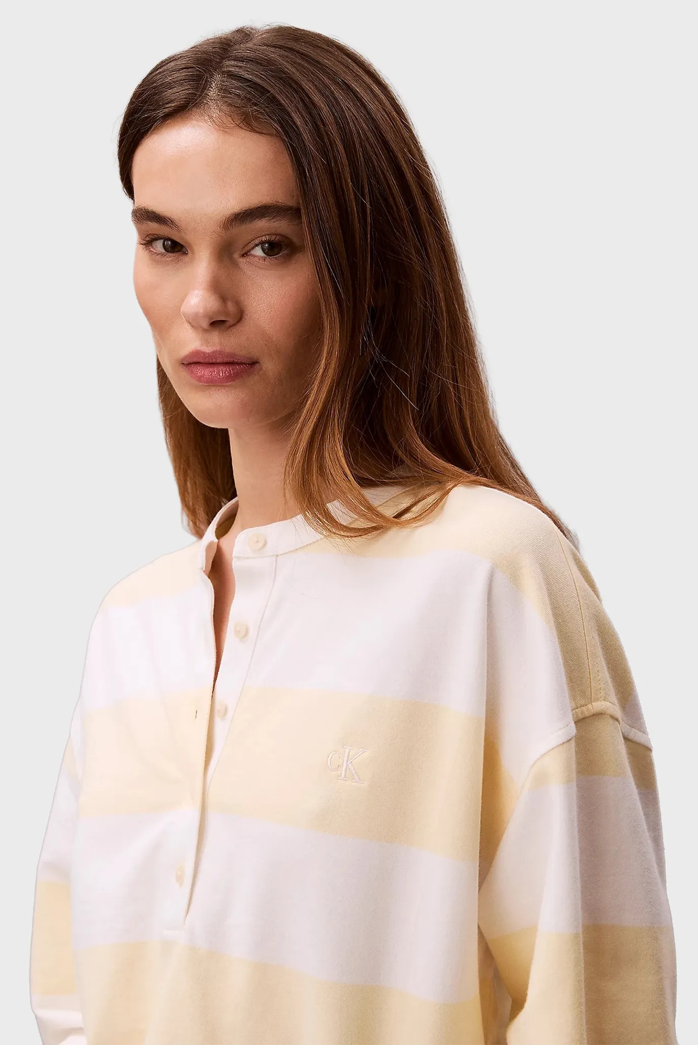 Лонгслив LS VARSITY STRIPED HENLEY TOP 2