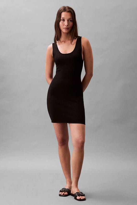 Платье Novelty Sheen Cross Back Dress Calvin Klein Jeans Платье Novelty Sheen Cross Back Dress Calvin Klein Jeans