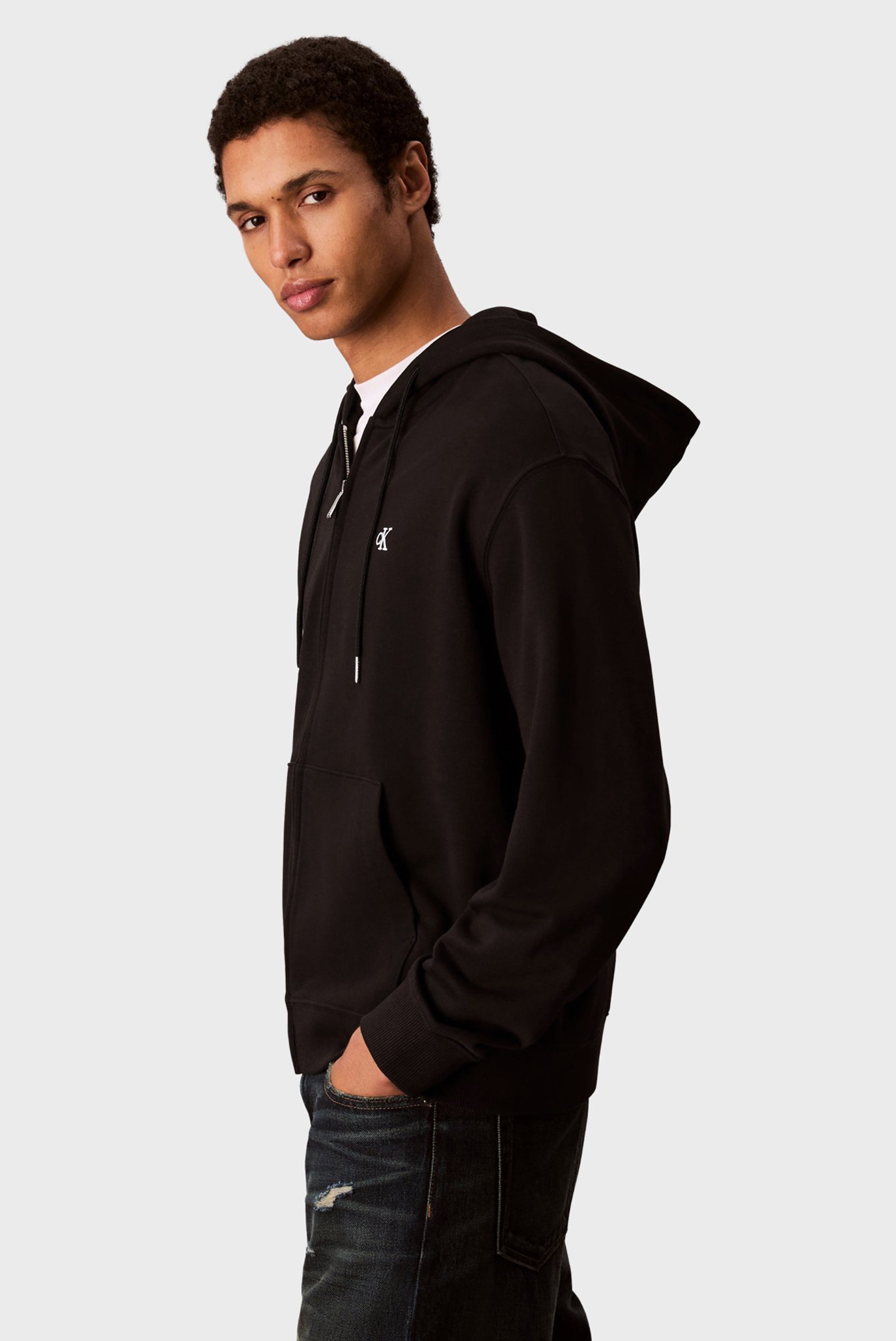 Реглан LS EU 350TERRY MONOGRAM FZ HOODICalvin Klein Jeans Реглан LS EU 350TERRY MONOGRAM FZ HOODI 3