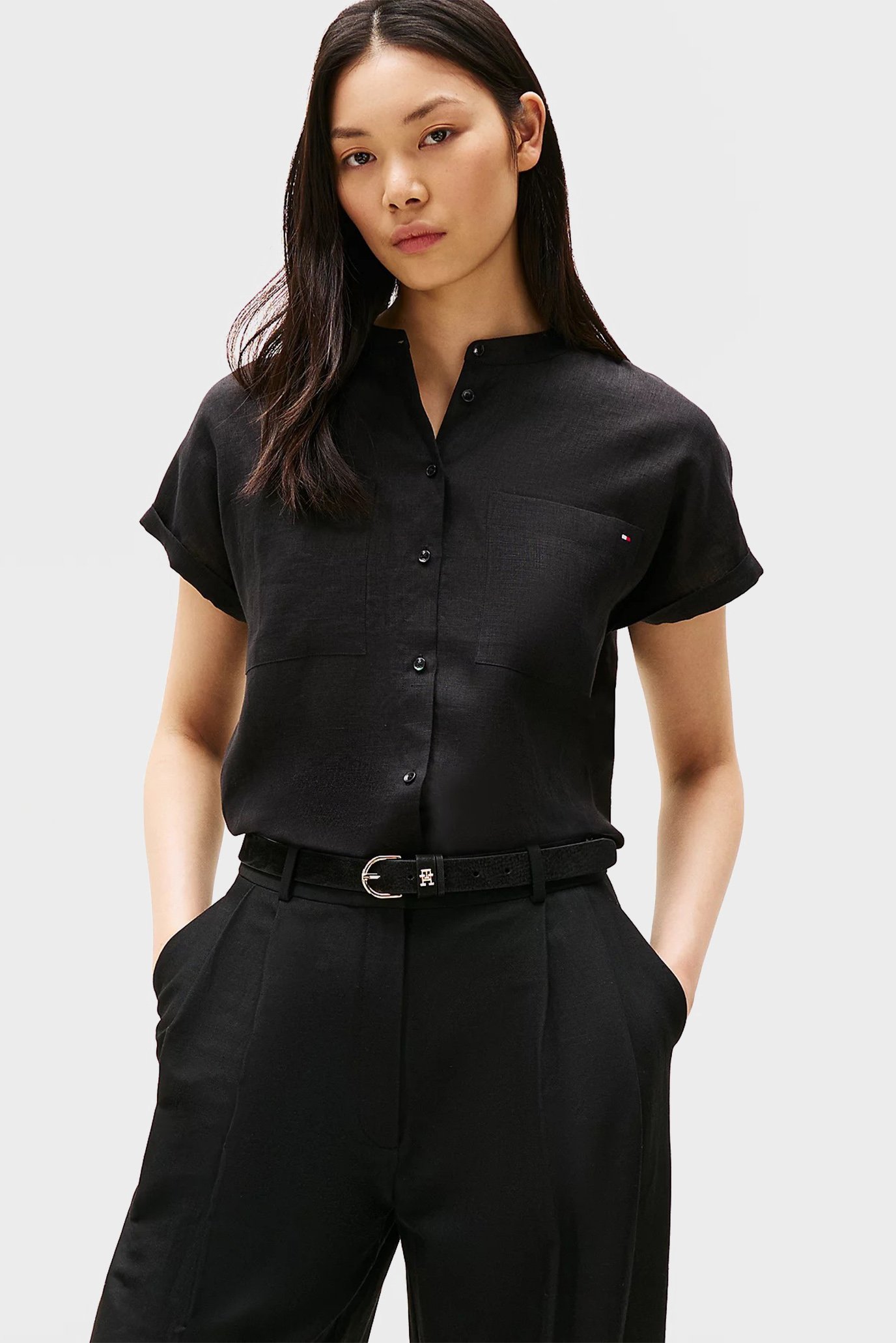 Блузка ESS LINEN COLLARLESS S S BLOUSE 1