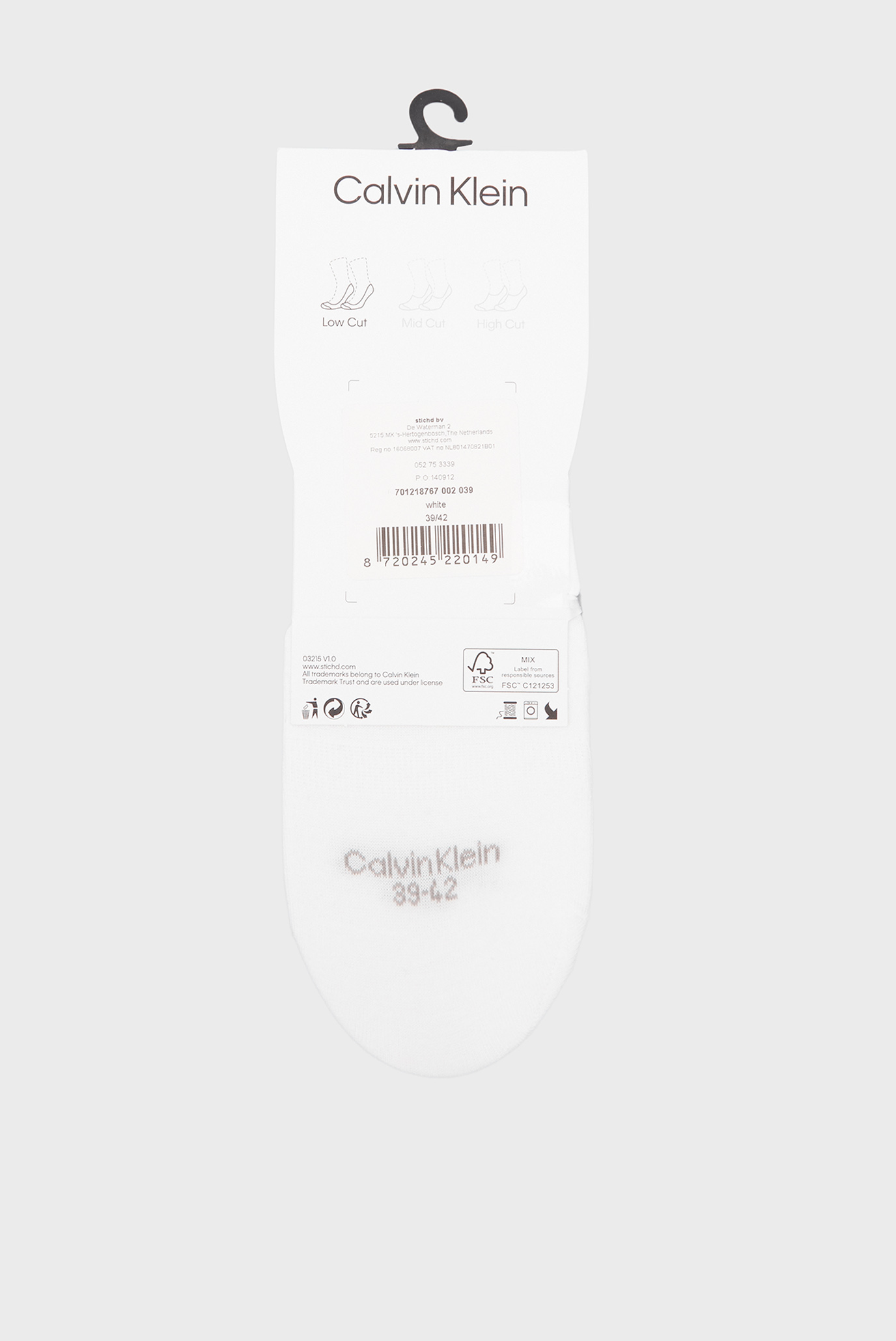 Следы CK WOMEN FOOTIE LOW CUT 2P 3