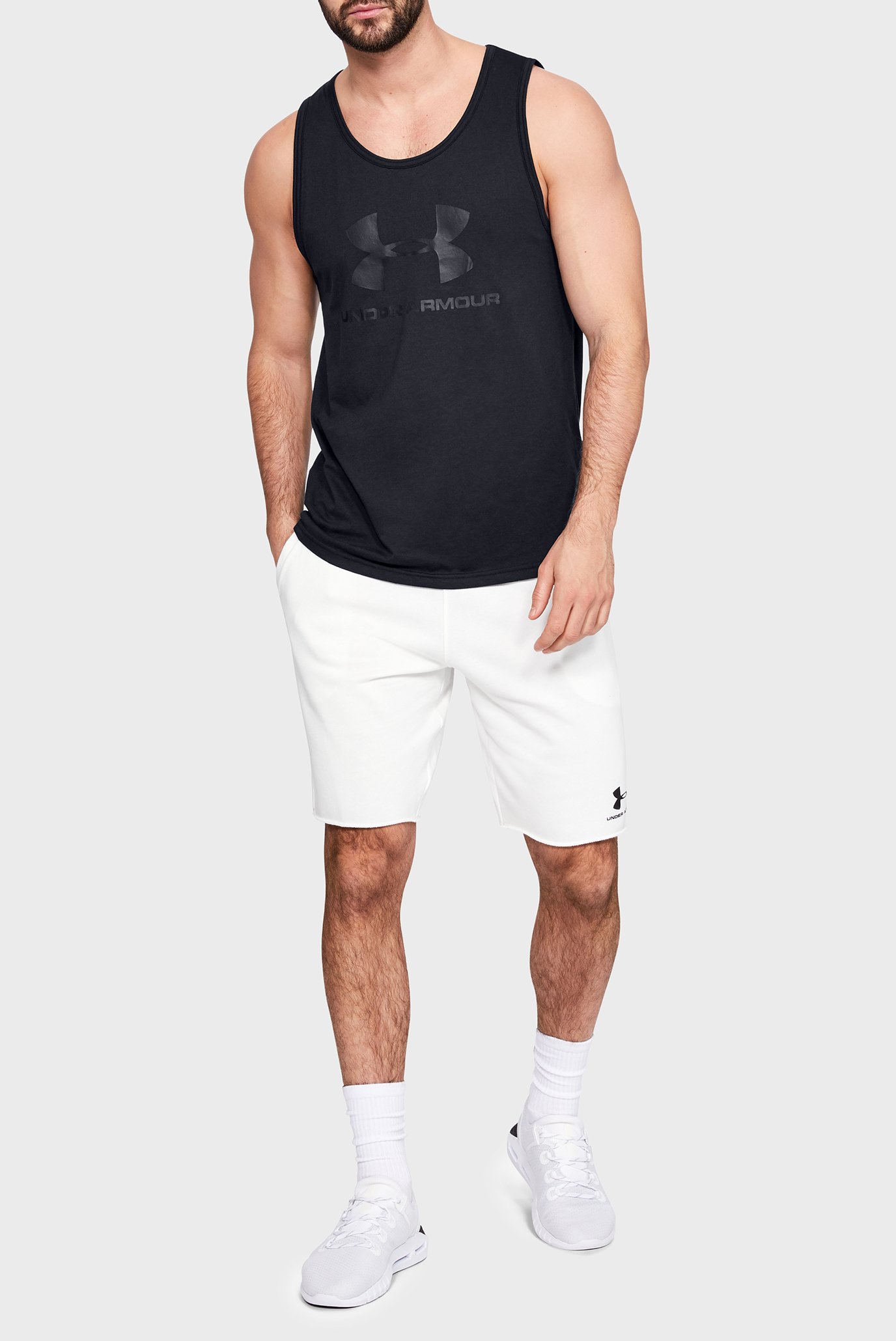 Мужская черная майка SPORTSTYLE LOGO TANK 3