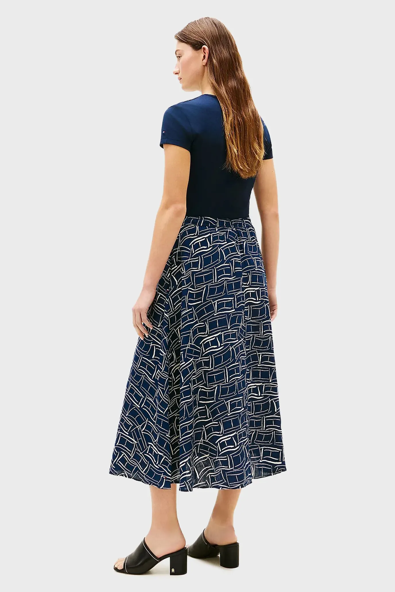 Юбка ESS LINEN FLARE MIDI SKIRT 3