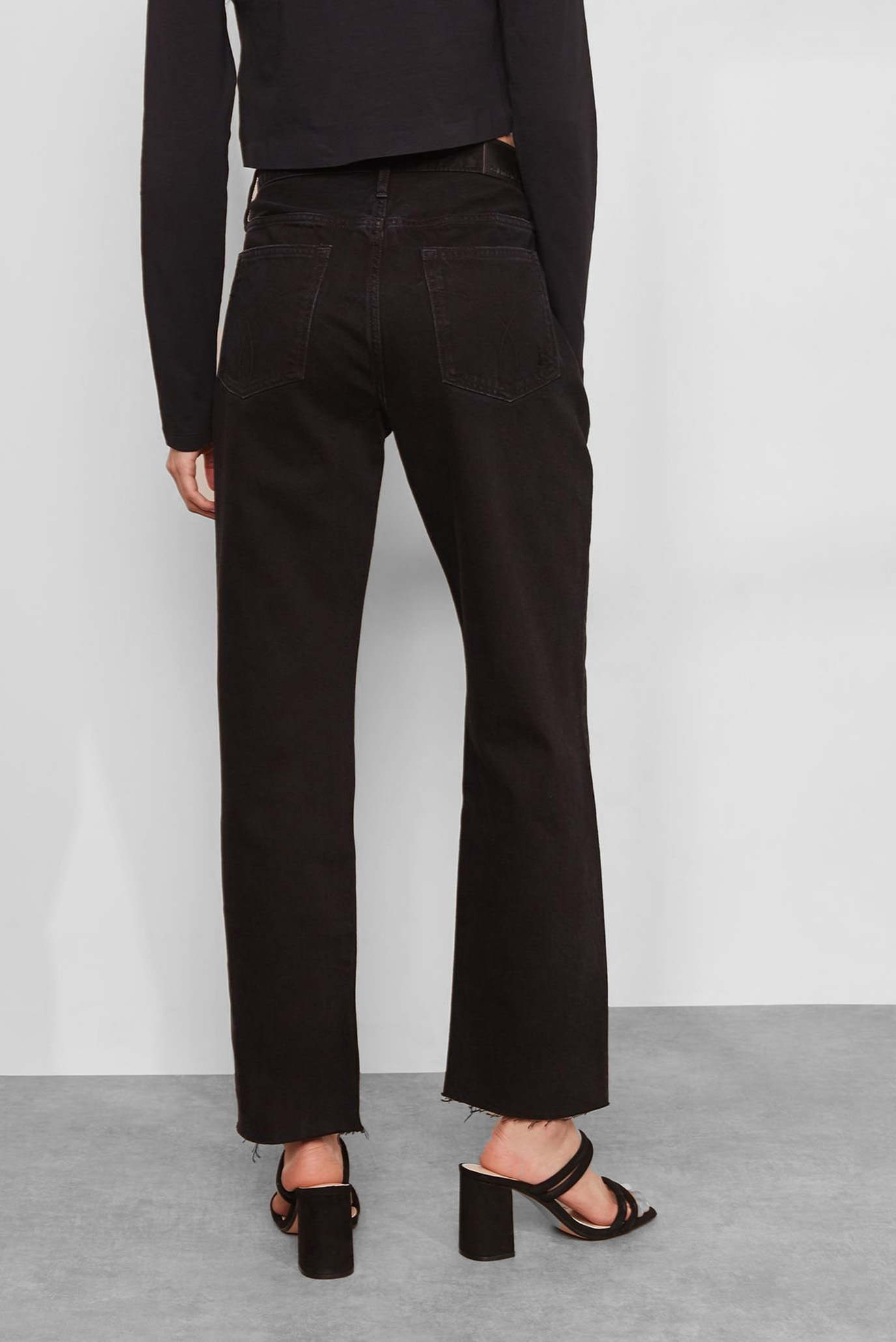 Джинсы HR Straight Ankle Raw-Hook BlackDSTR RGD Calvin Klein Jeans Джинсы HR Straight Ankle Raw-Hook BlackDSTR RGD 2
