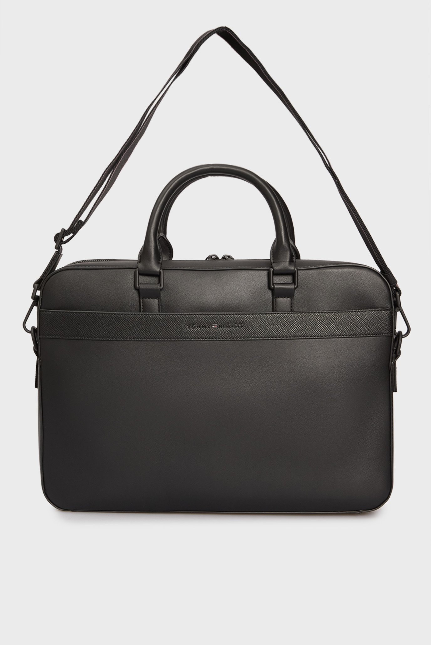 Мужская черная сумка для ноутбукаTommy Hilfiger Мужская черная сумка для ноутбука 2