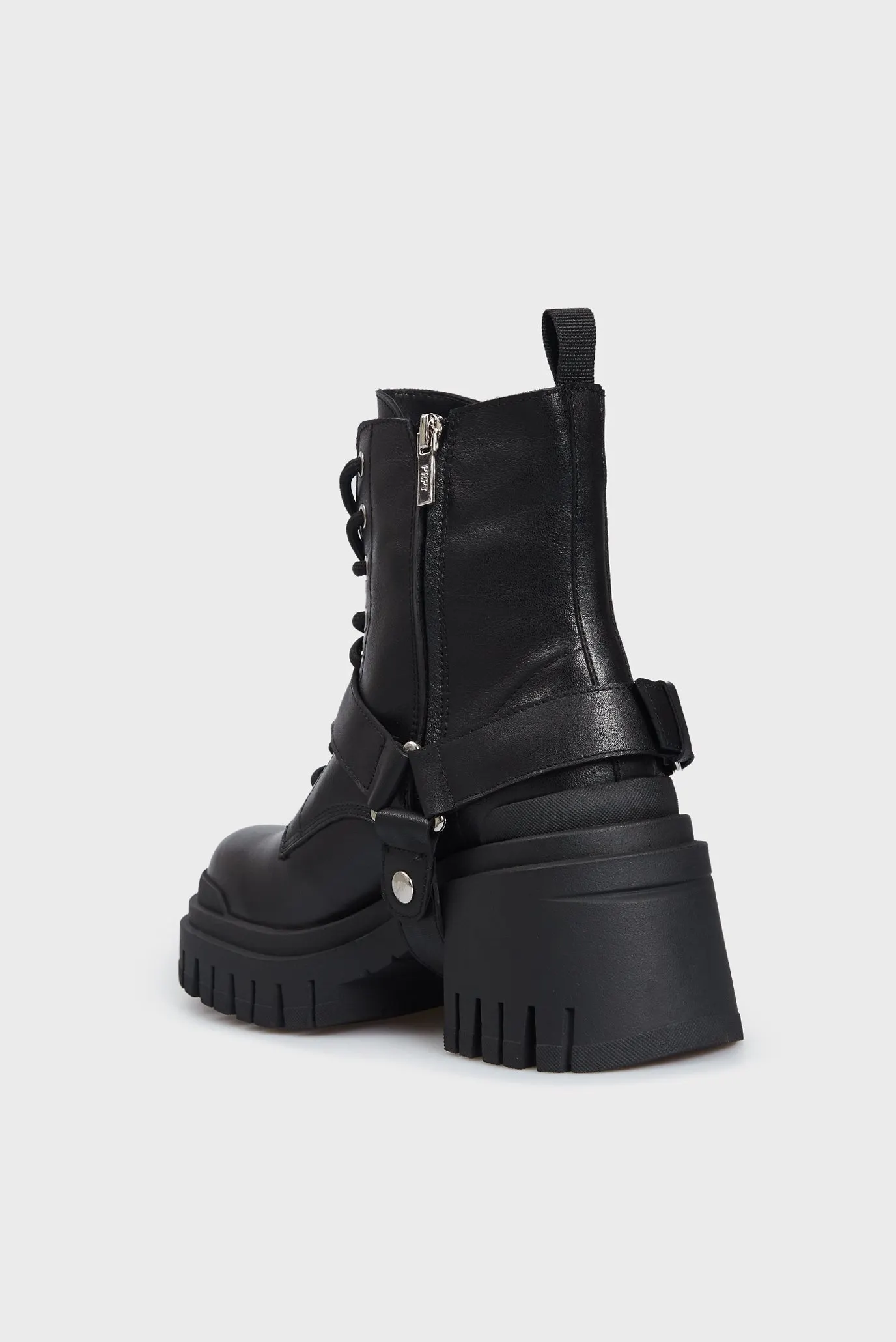 Женские черные кожаные ботинки Cattleya 5