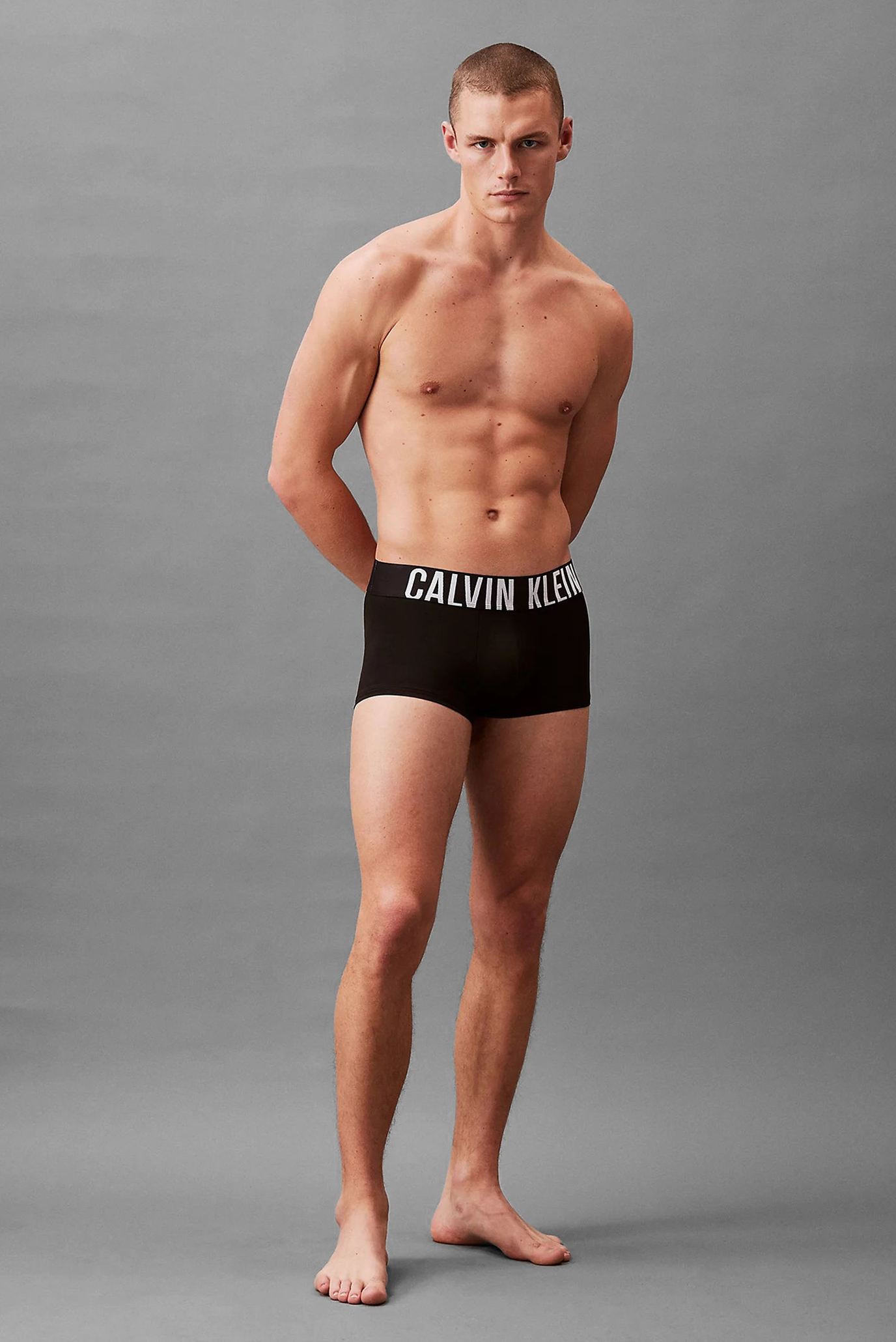 Мужские черные боксеры (3 шт) LOW RISE TRUNK 3