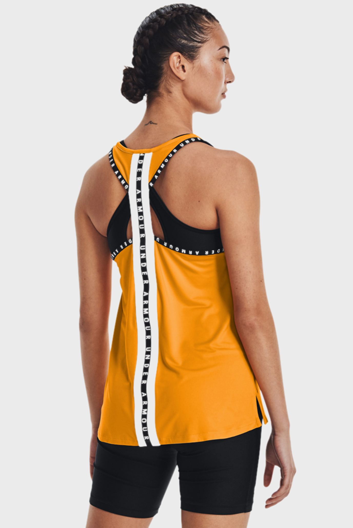 Женская оранжевая майка UA Knockout Tank 9