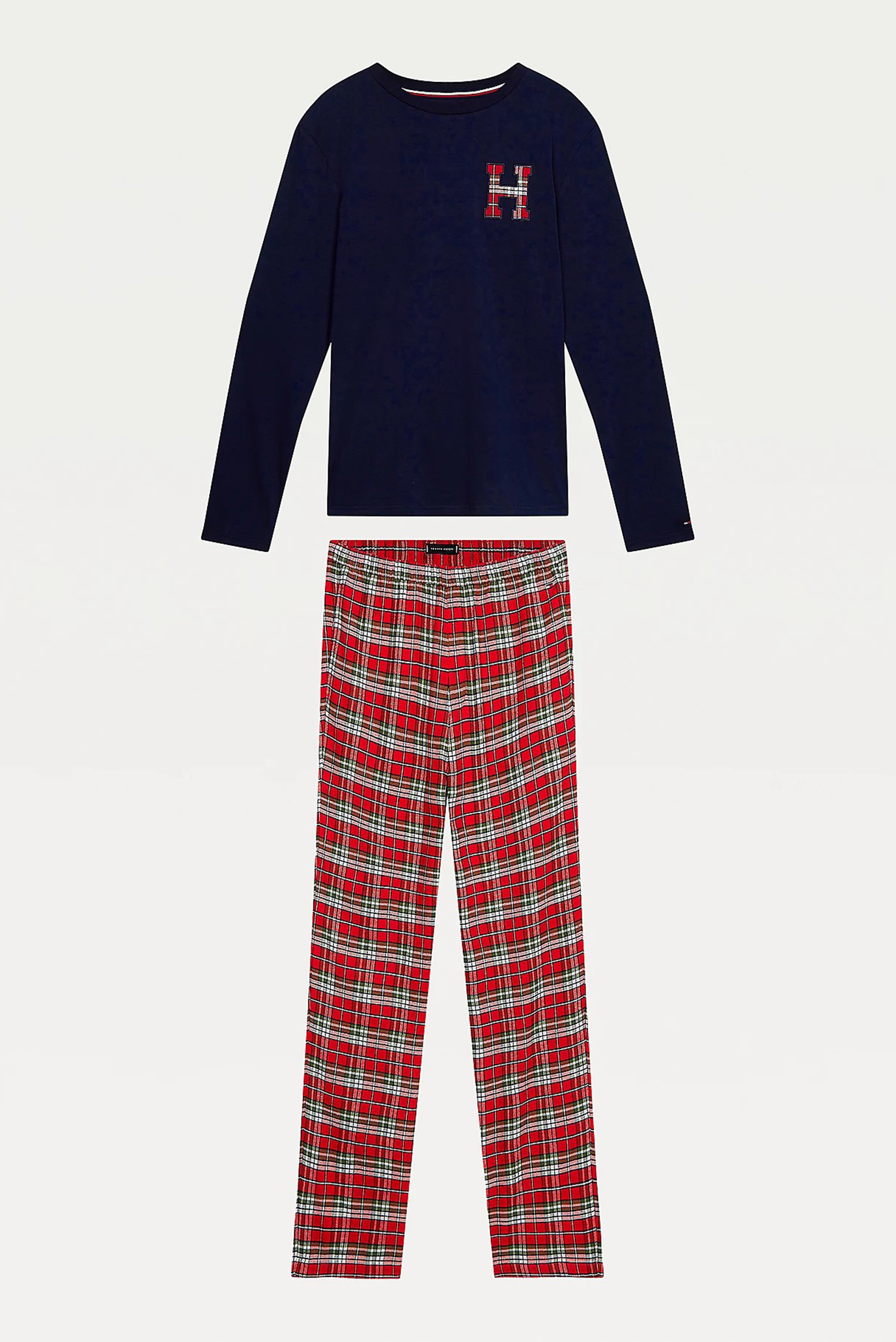 Мужская пижама (лонгслив, брюки) LS PANT FLANNEL SLIPPER SET 1