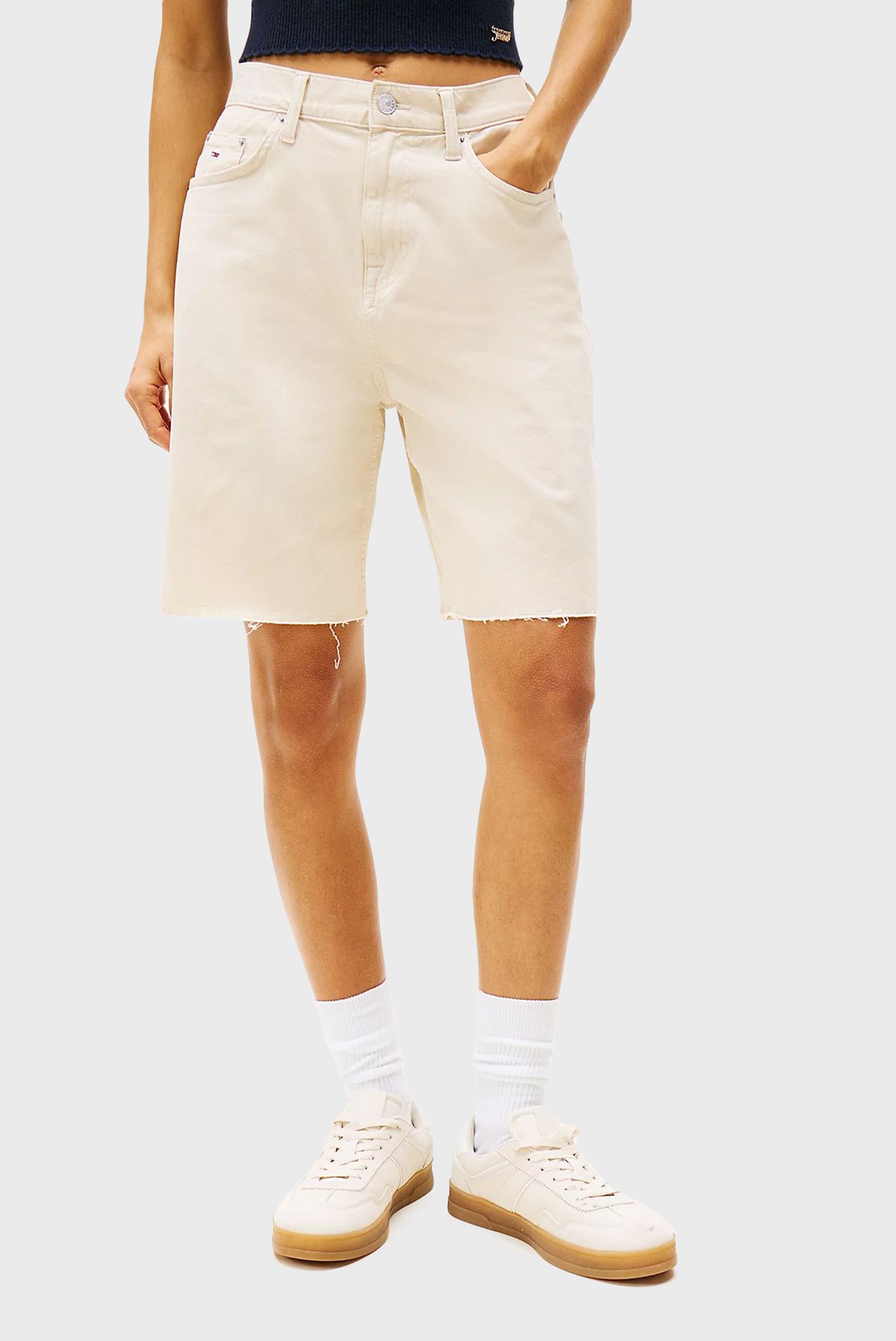 Женские бежевые джинсовые шорты GMD BERMUDA SHORT 1