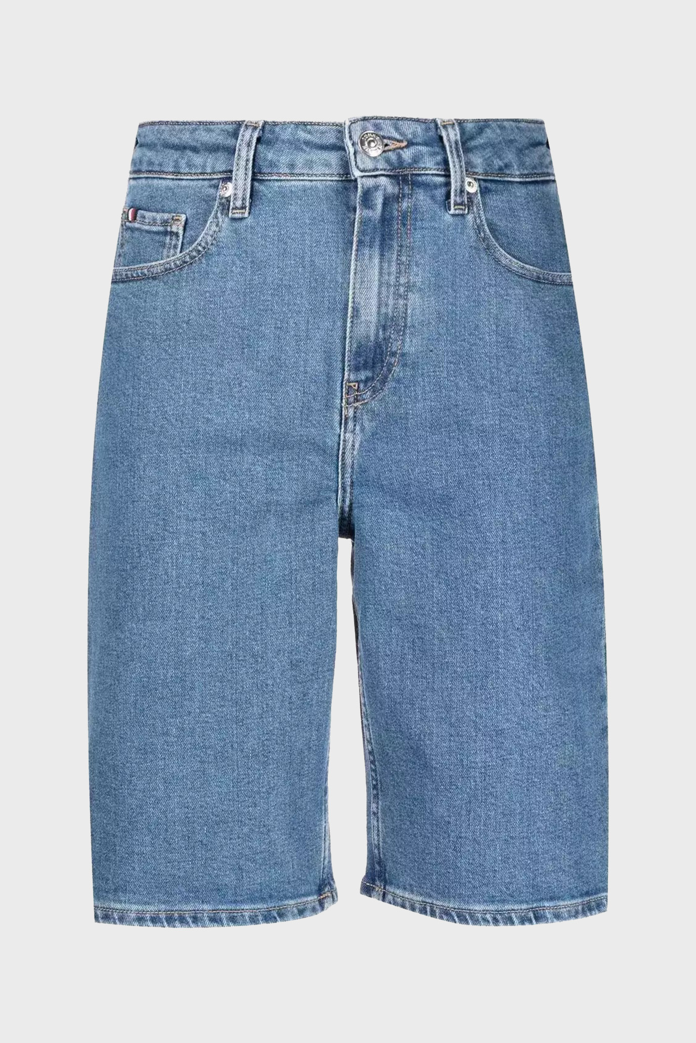 Женские синие джинсовые шорты DNM CLASSIC STRAIGHT SHORT AURATommy Hilfiger Женские синие джинсовые шорты DNM CLASSIC STRAIGHT SHORT AURA 9