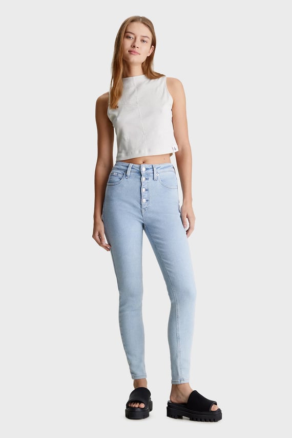 Джинсы HIGH RISE SUPER SKINNY ANKLE