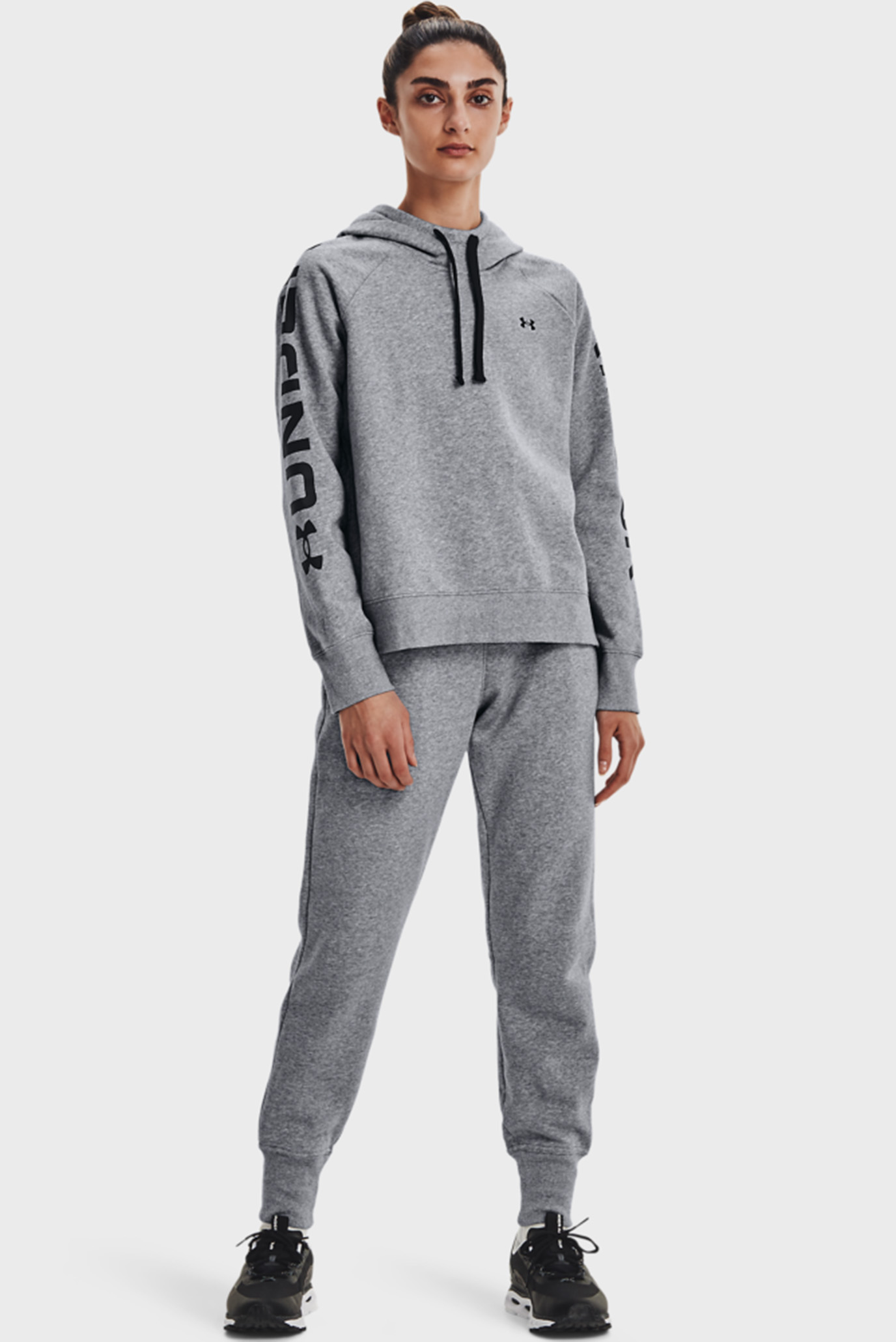 Женское серое худи Rival Fleece CB Hoodie Under Armour Женское серое худи Rival Fleece CB Hoodie 4