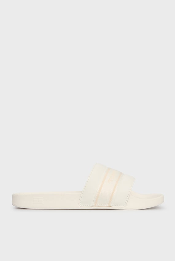 Женские белые слайдеры POOLSIDE WITH WEBBING