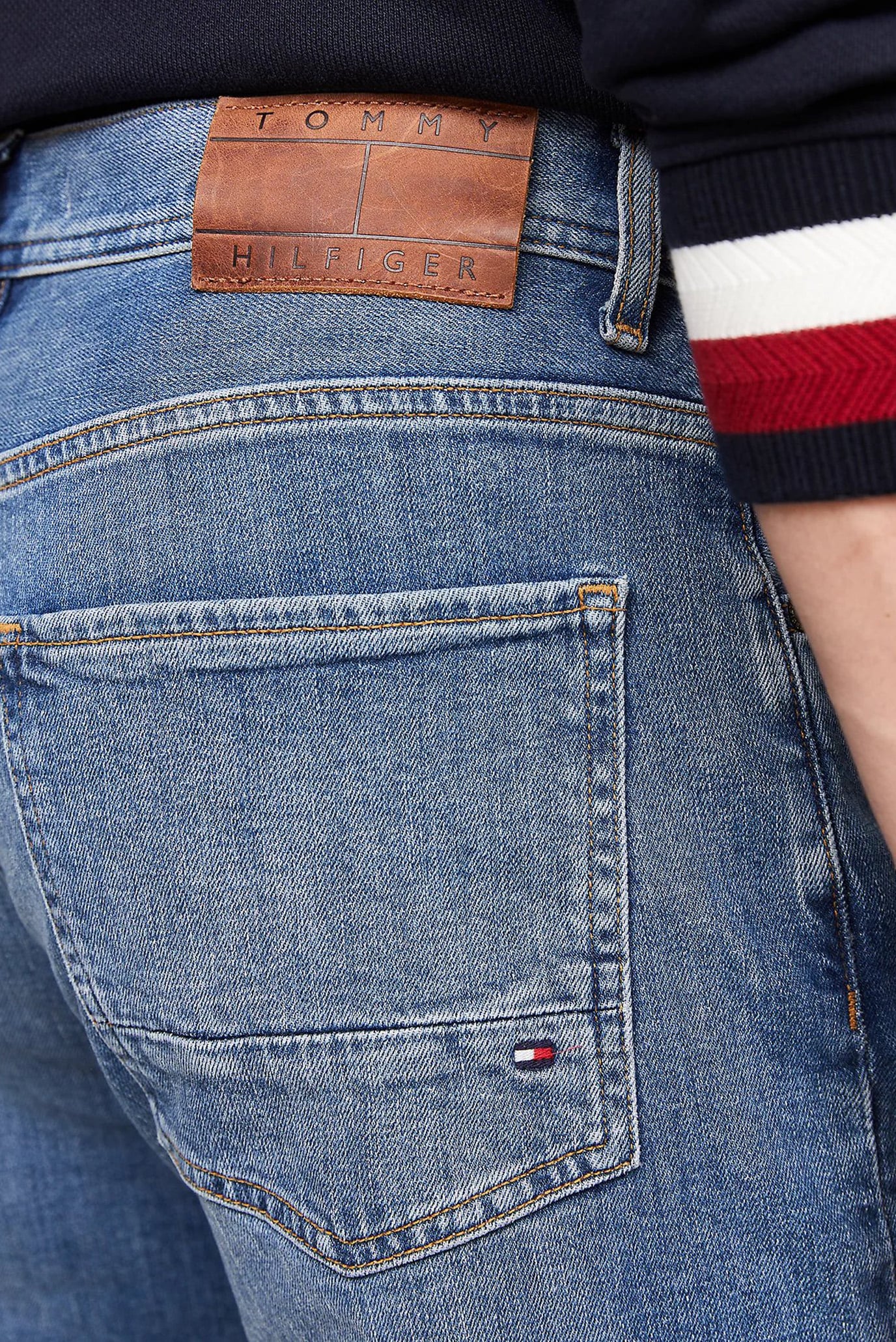 Мужские синие джинсы TAPERED MOORE STR BOSTON IND 4