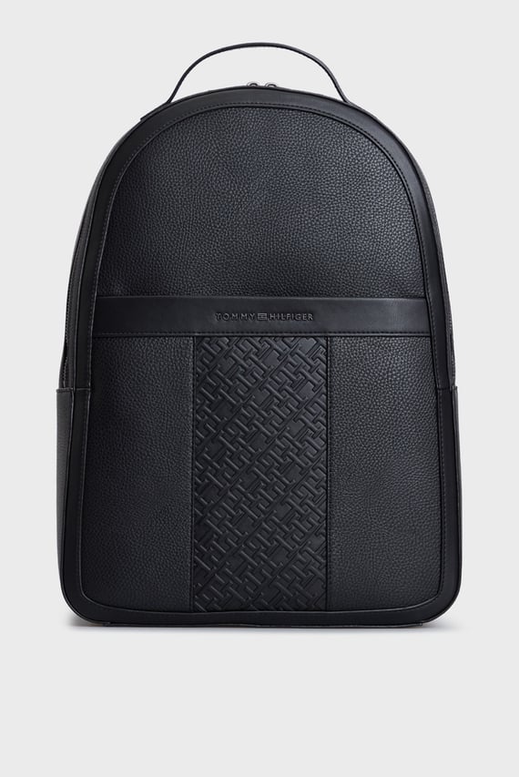 Мужской черный рюкзак TH CENTRAL MONOGRAM BACKPACK Tommy Hilfiger