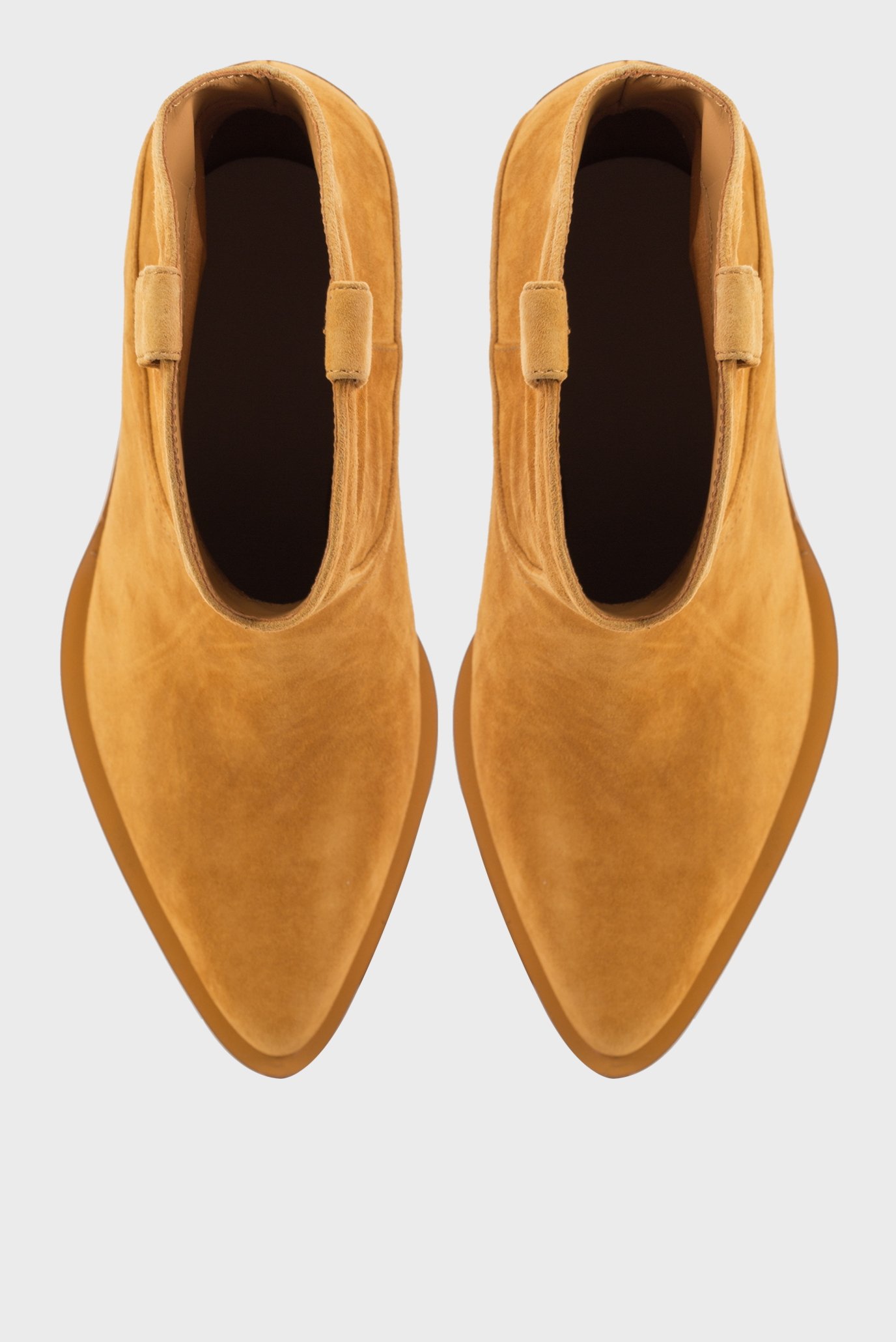 Женские рыжие замшевые казаки Trinity 4