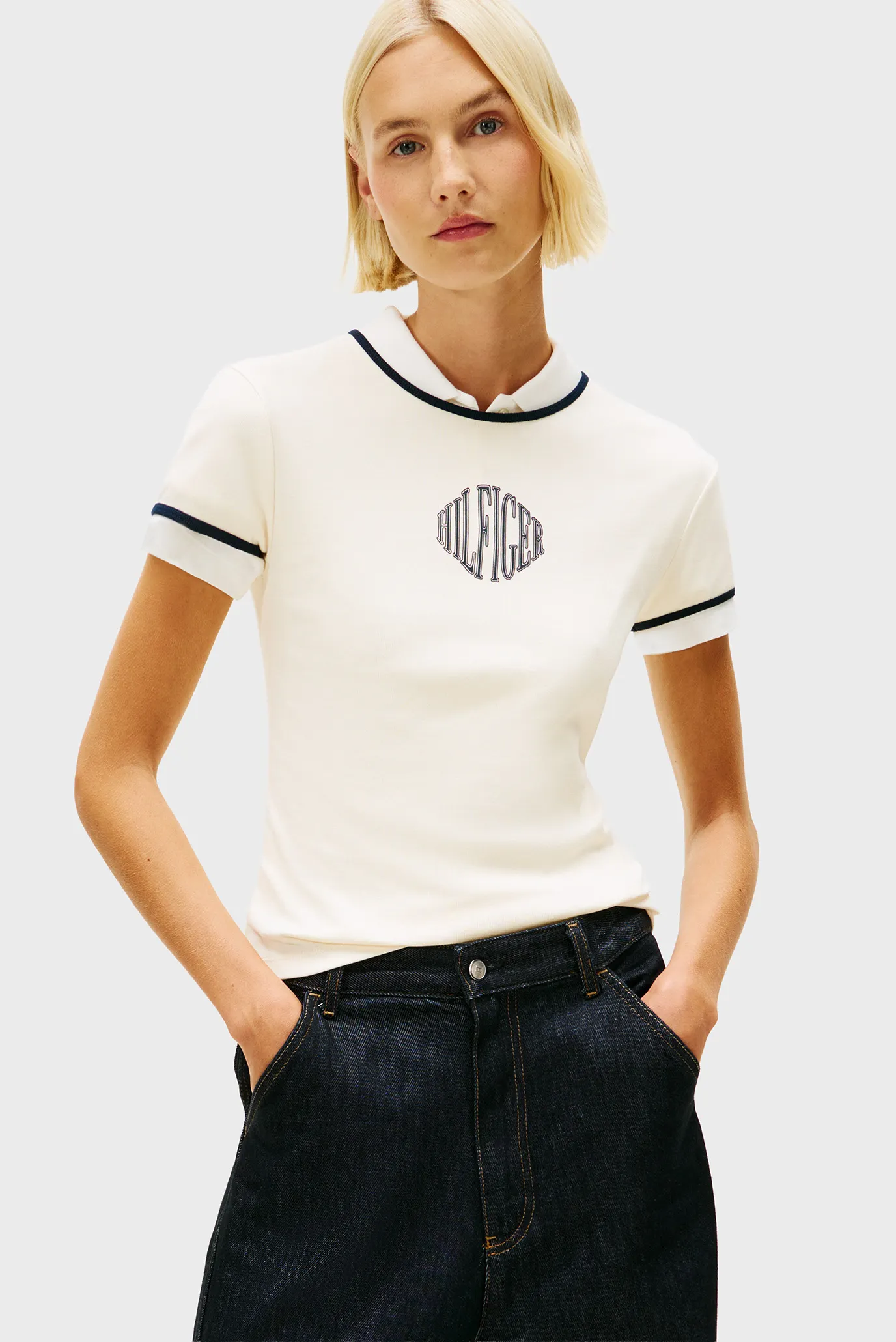 Футболка VARSITY SLIM RINGER TEE 1