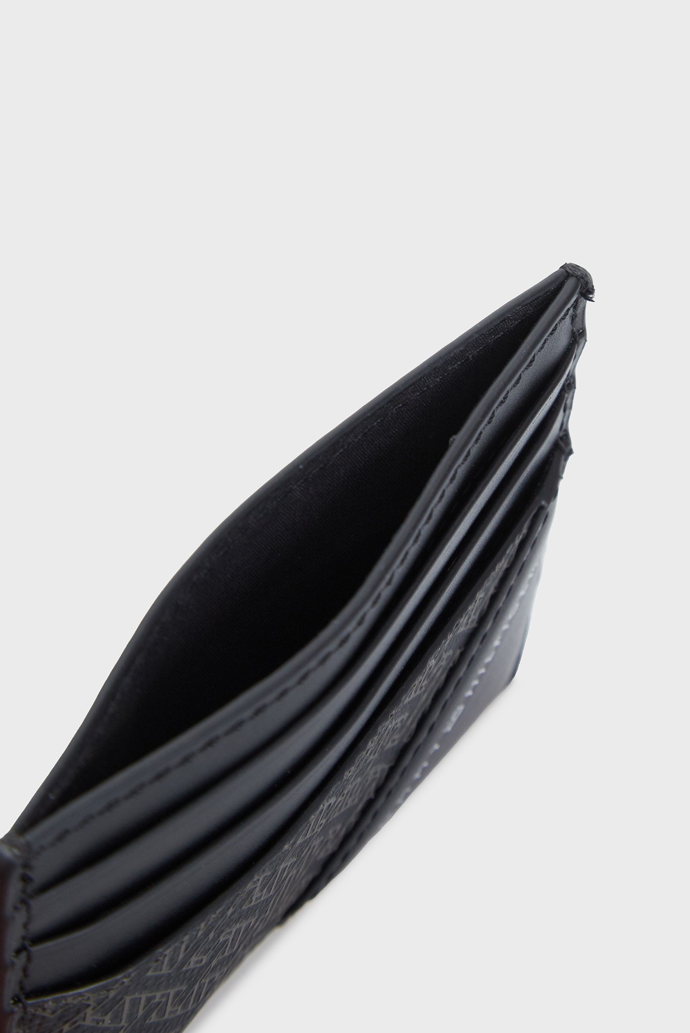 Мужской черный кожаный кардхолдер TH MONOGRAM CC HOLDER 2