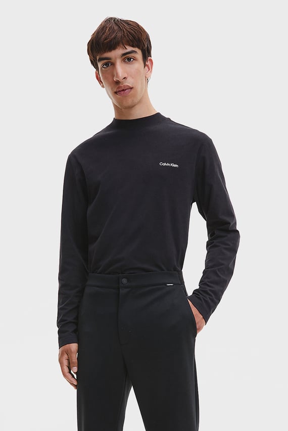 Лонгслив MICRO LOGO LS MOCK NECK T-SHIRT