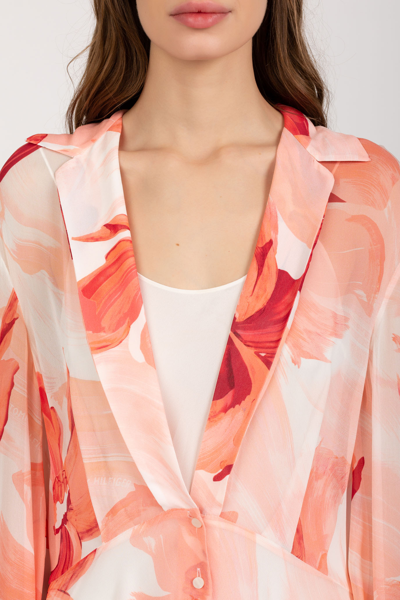 Платье THL FLORAL MIDI SILK SHIRT DRESS 4