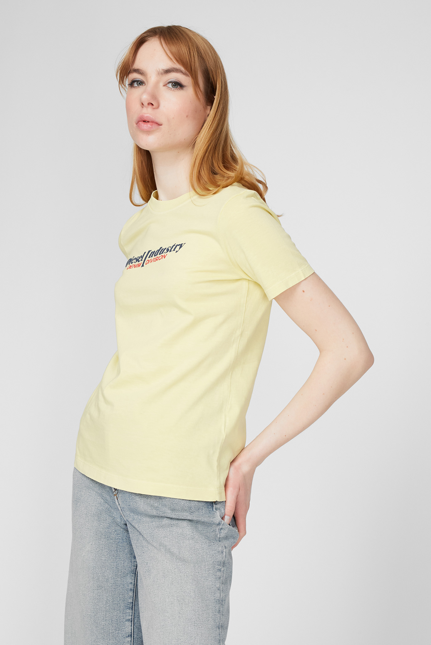 Женская желтая футболка T-REG-IND 8