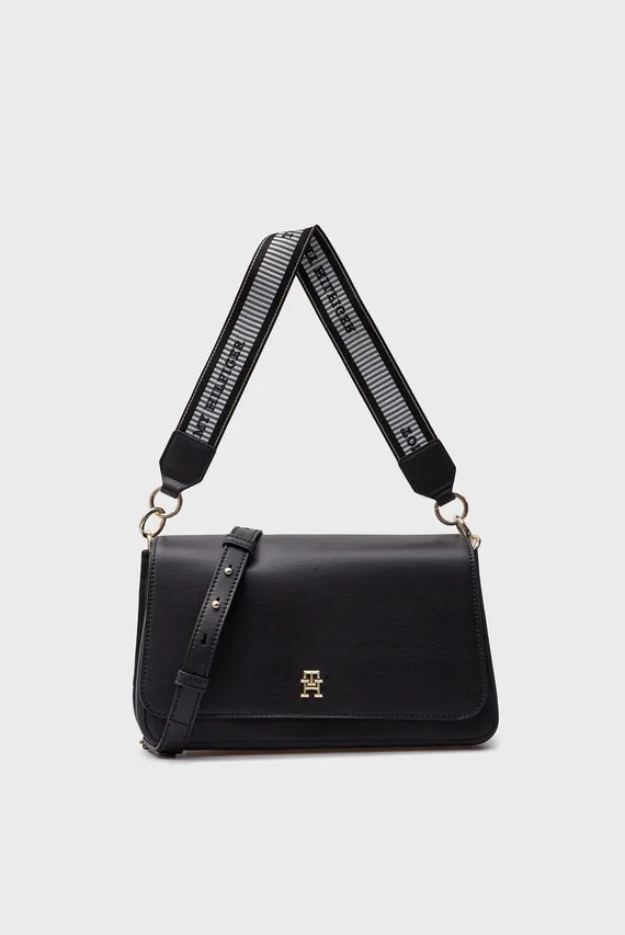 Женская черная сумка TH FRESH SHOULDER CROSSOVER Tommy Hilfiger