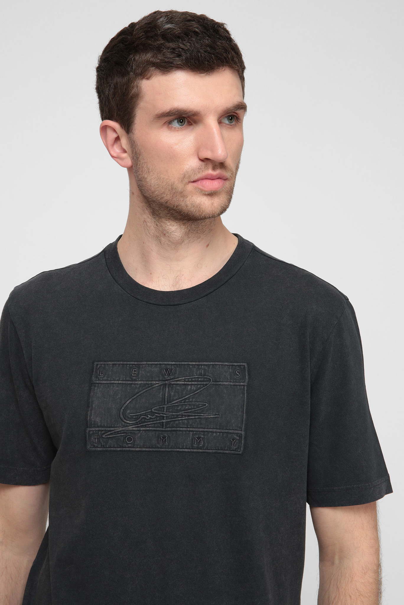 Мужская черная футболка Lewis Hamilton GMD LOGO TEE 5