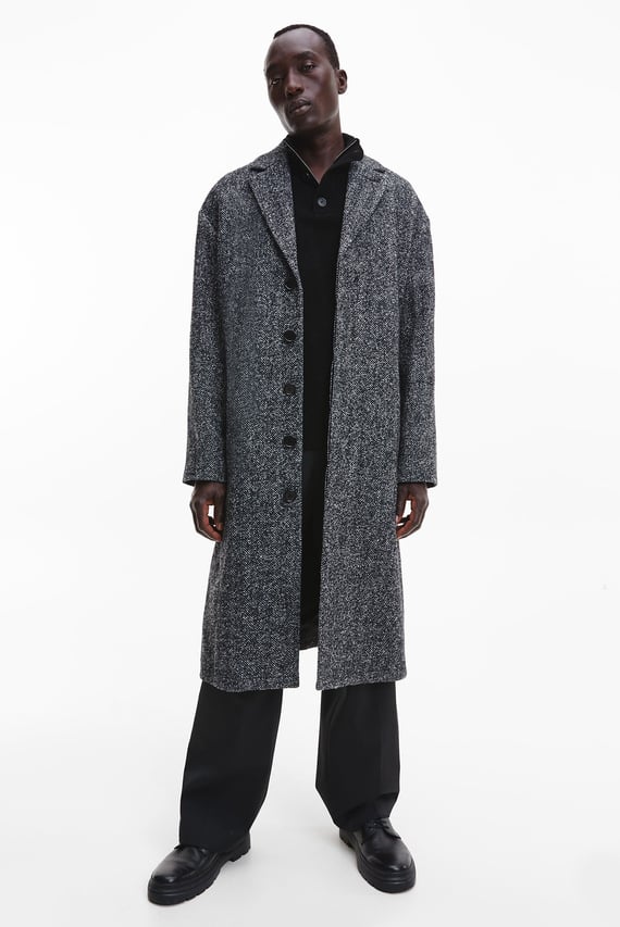Пальто FELTED BOUCLE LONG COAT