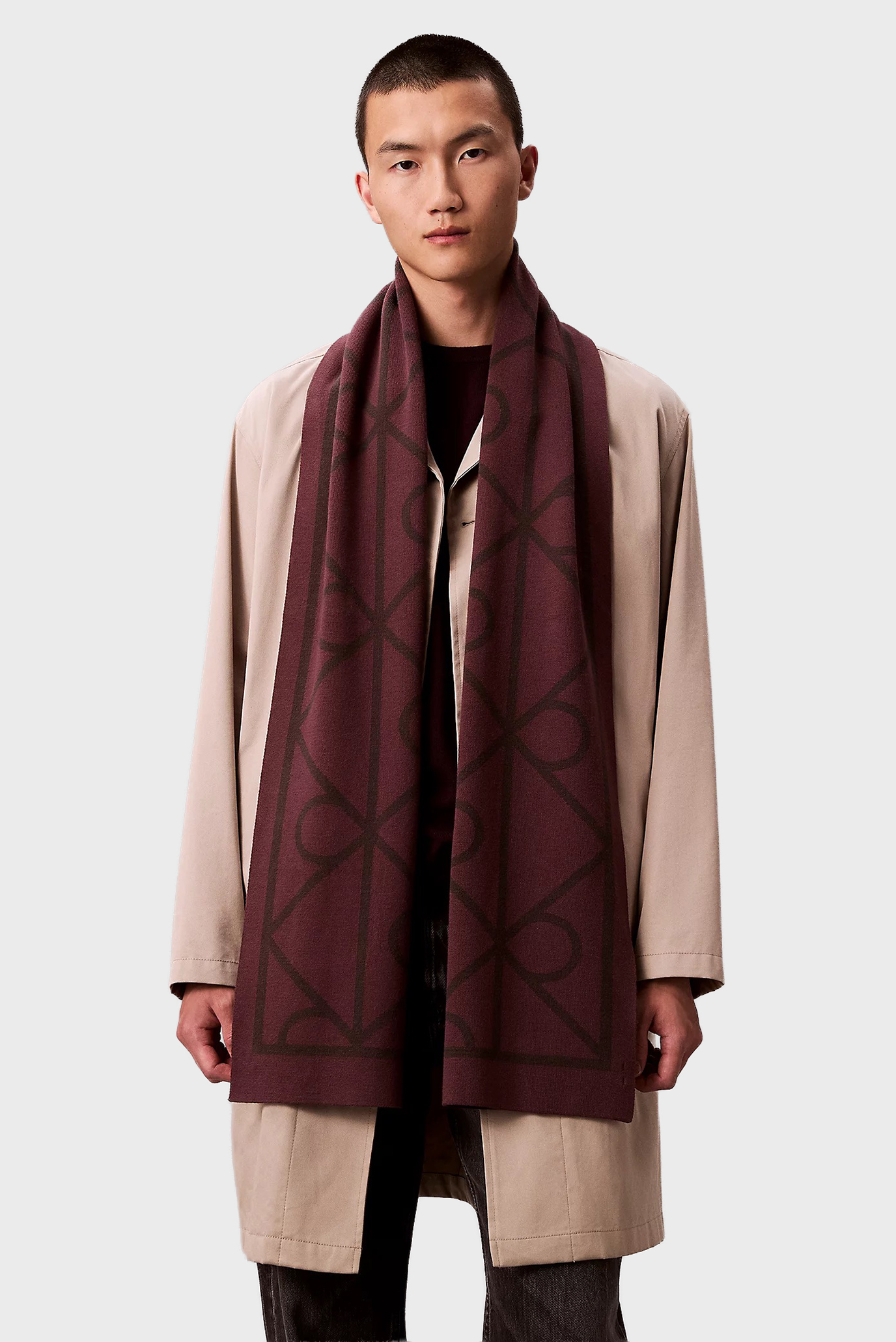 Шарф EMBLEM AOP JCQ FINE RIB SCARF 4