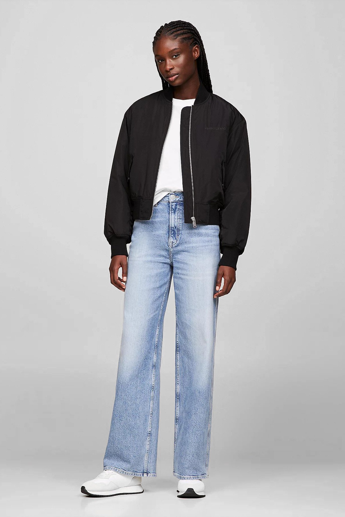 Jeans and bomber jacket best sale