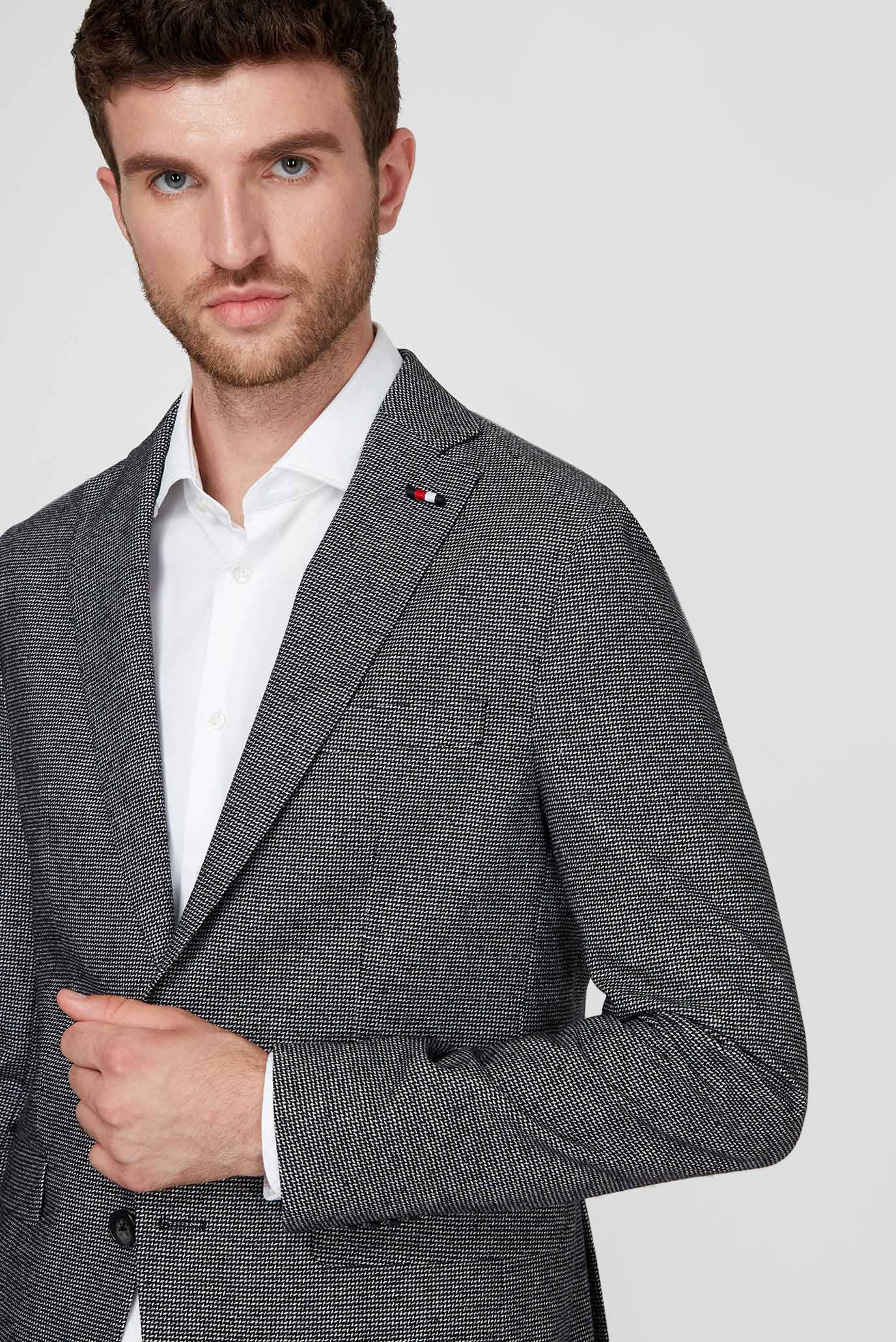 Мужской серый пиджак FKS SLIM FIT LAPEL 2