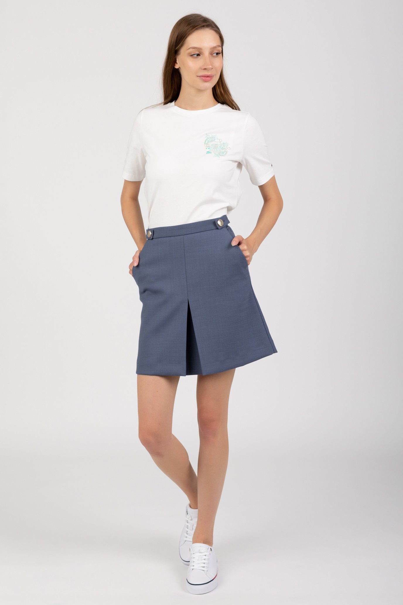 Юбка GOLD BUTTON SHORT SKIRT 4