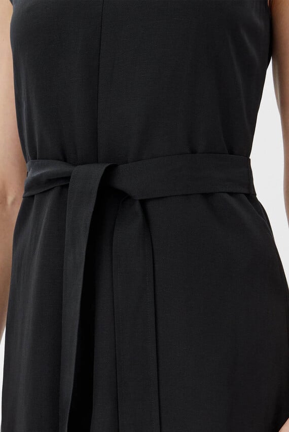 Женское черное платье NS V NECK