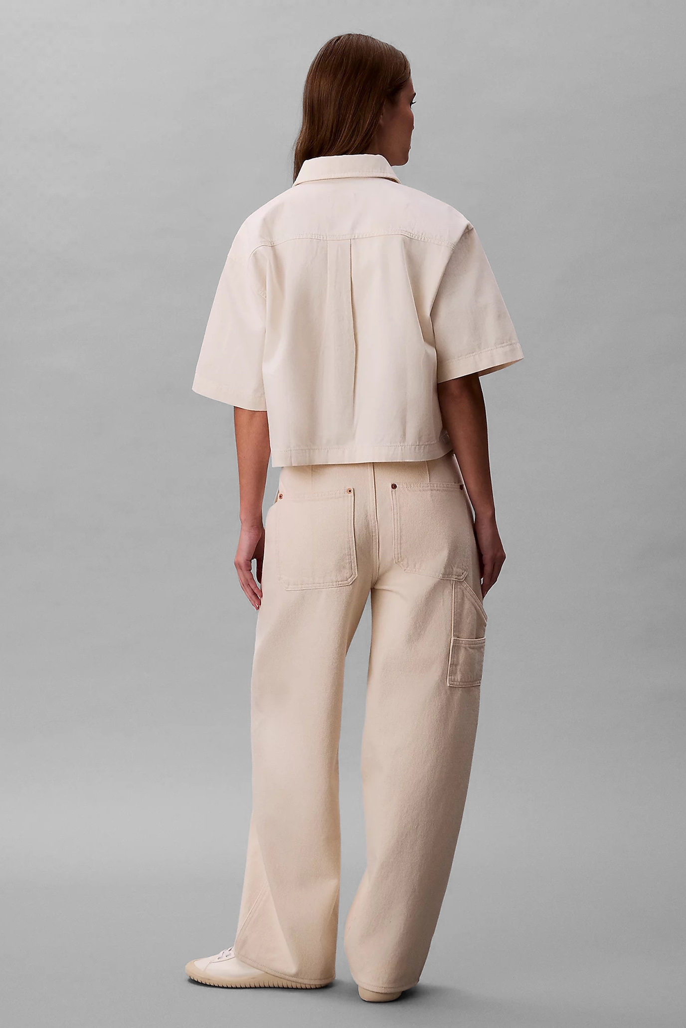 Рубашка SS DENIM SHIRT CHALK WHITECalvin Klein Jeans Рубашка SS DENIM SHIRT CHALK WHITE 5