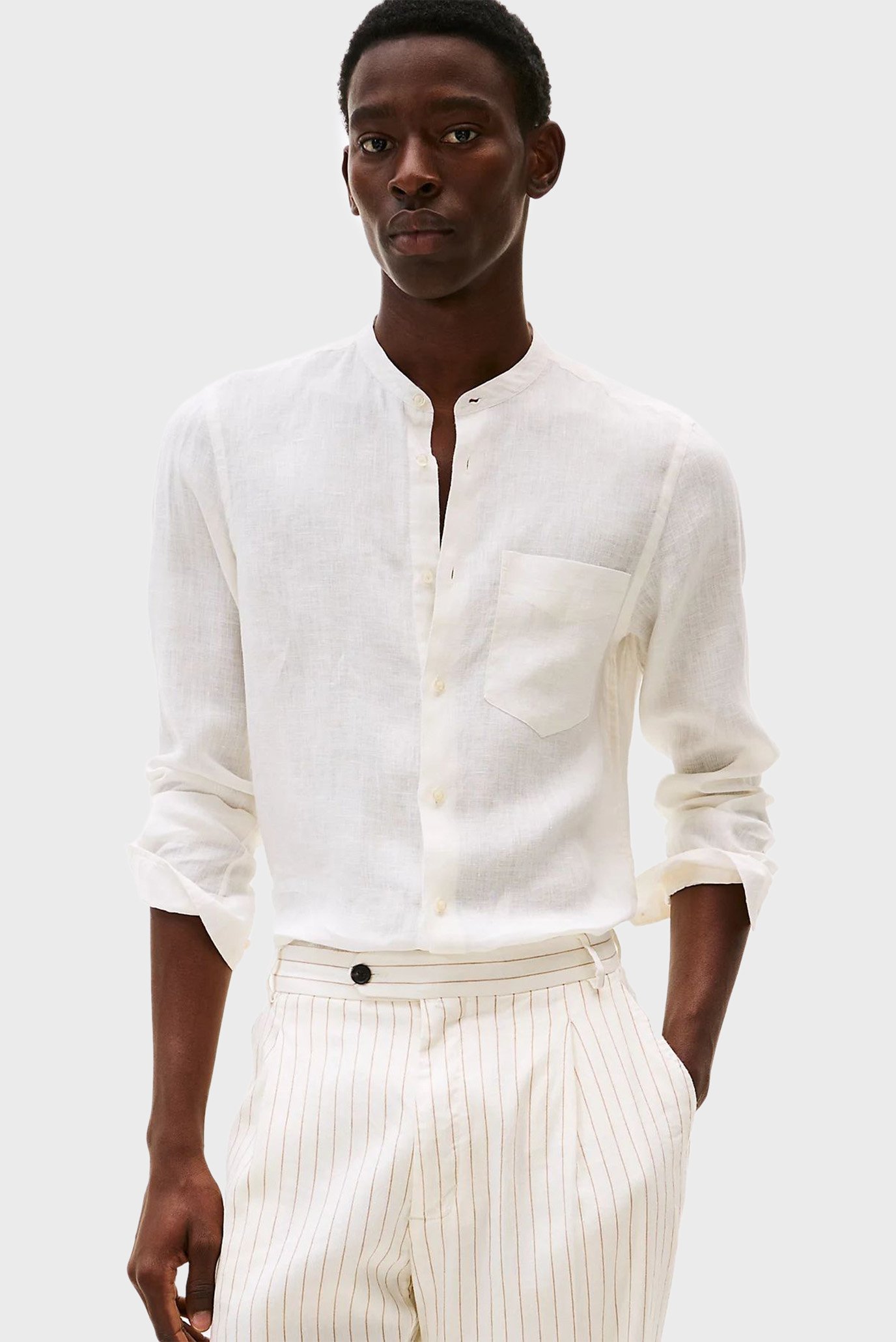 Рубашка DC BAND COLLAR LINEN SHIRT 1