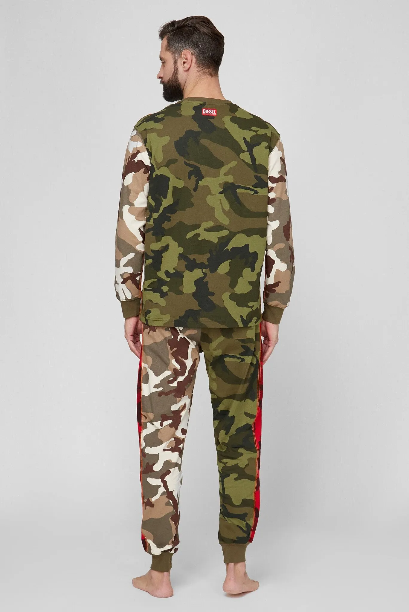 Мужская камуфляжная пижама (лонгслив, брюки) 4