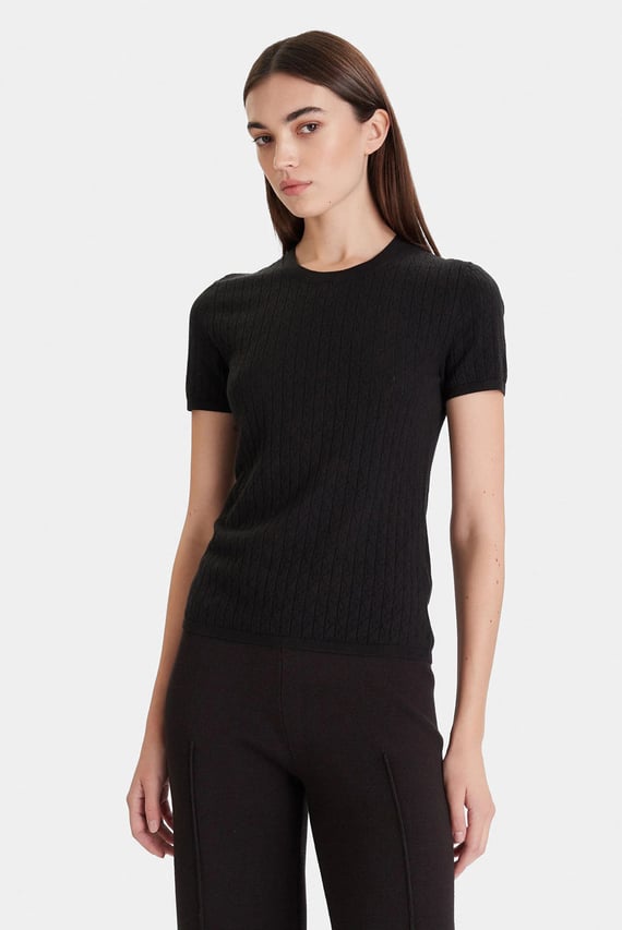 Свитер Cap Sleeve Pointelle Baby Tee Calvin Klein